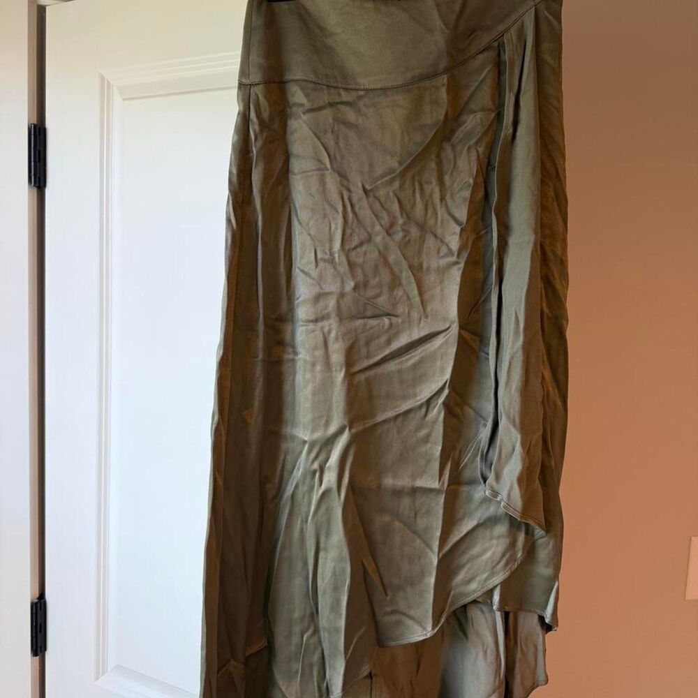 Zara Olive Green Maxi Skirt